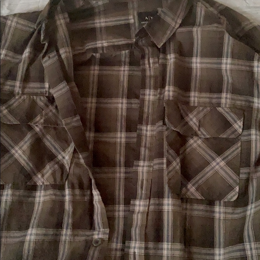 Armani exchange long sleeve shirt
